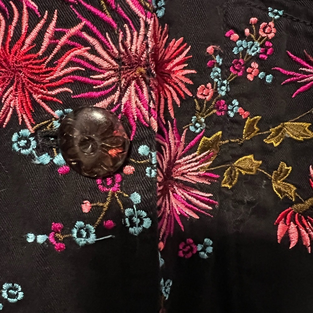 Johnny Was Embroidered Collared Jacket - Picture 4 of 7